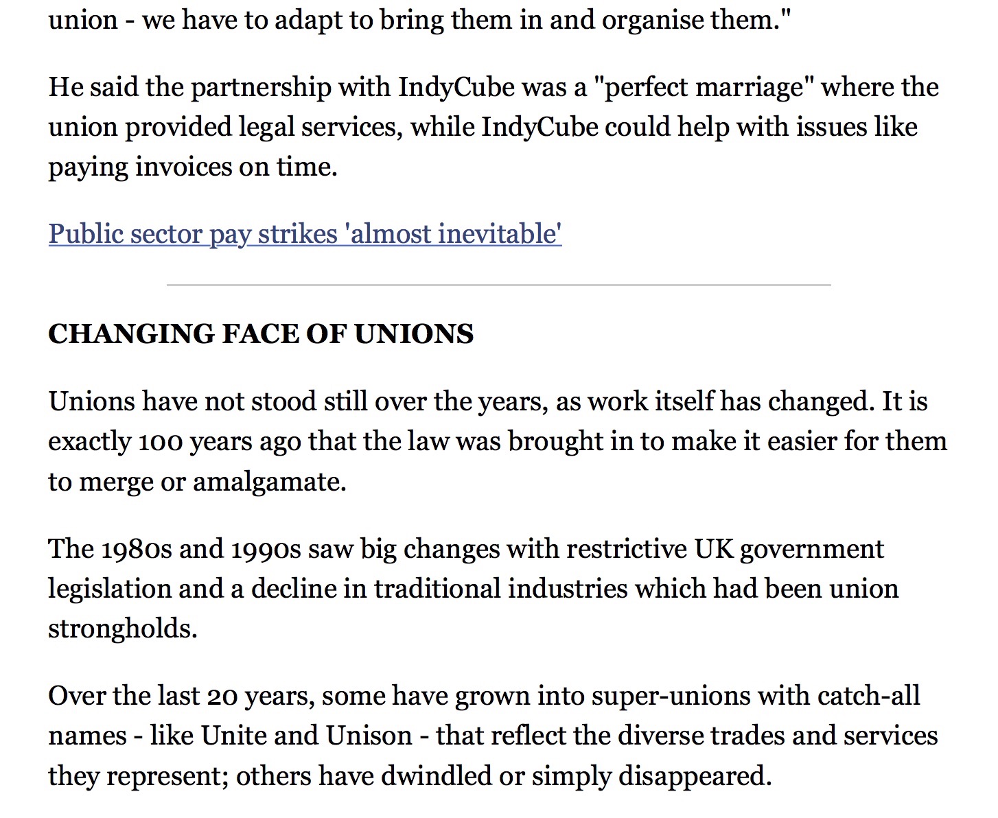 Community union looks to self employed membership BBC News 2.2