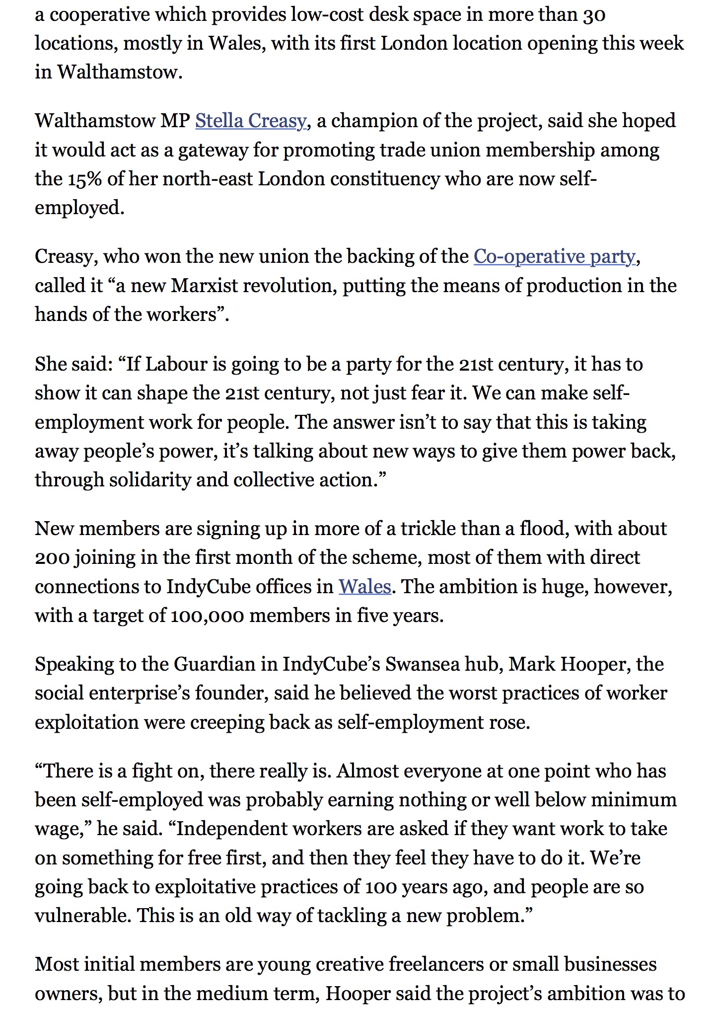 New union aims to overhaul self employed workers rights Politics The Guardian 2